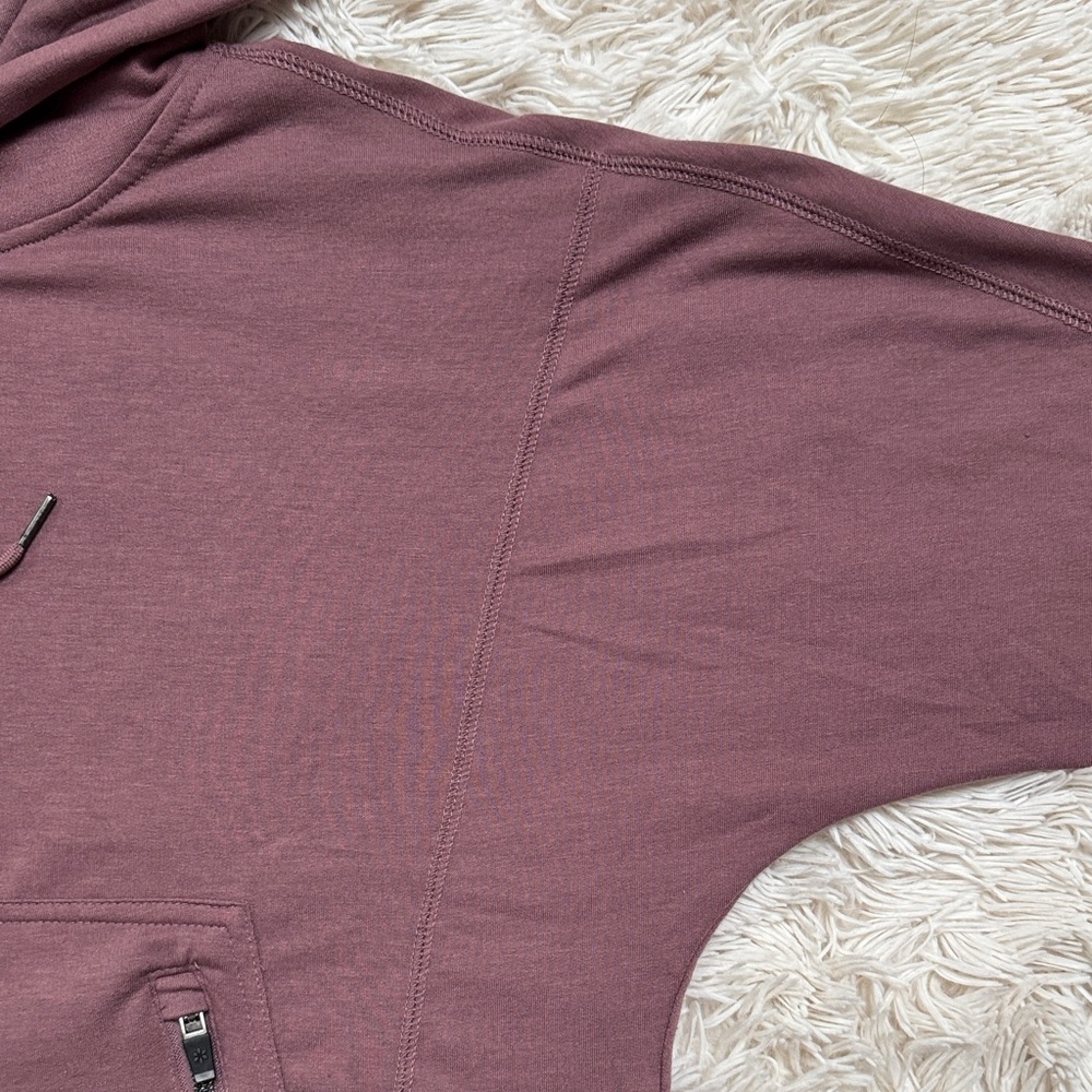 🎉HP🎉 Nine West Active Long Sleeve Hoodie Top 💗Maroon - Picture 6 of 13